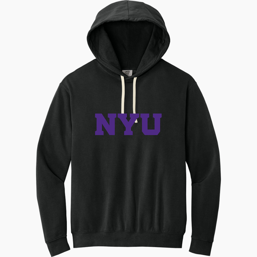 NYU Violets <span class="pdp-name-mascot">NYU Violets</span> Comfort Colors Adult Lightweight Hooded Sweatshirt