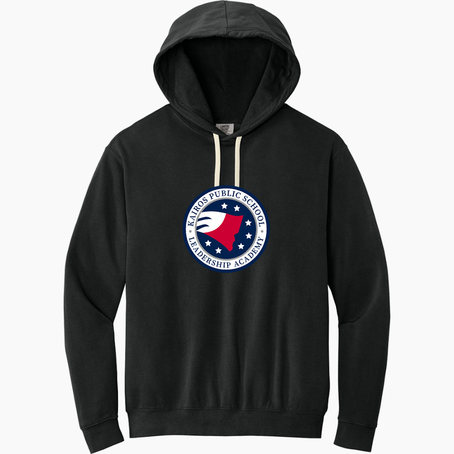 Kairos Public Schools Patriots <span class="pdp-name-mascot">Kairos Public Schools Patriots</span> Comfort Colors Adult Lightweight Hooded Sweatshirt