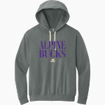 ALPINE HIGH SCHOOL BUCKS <span class="pdp-name-mascot">ALPINE BUCKS</span> Comfort Colors Adult Lightweight Hooded Sweatshirt Front Thumbnail