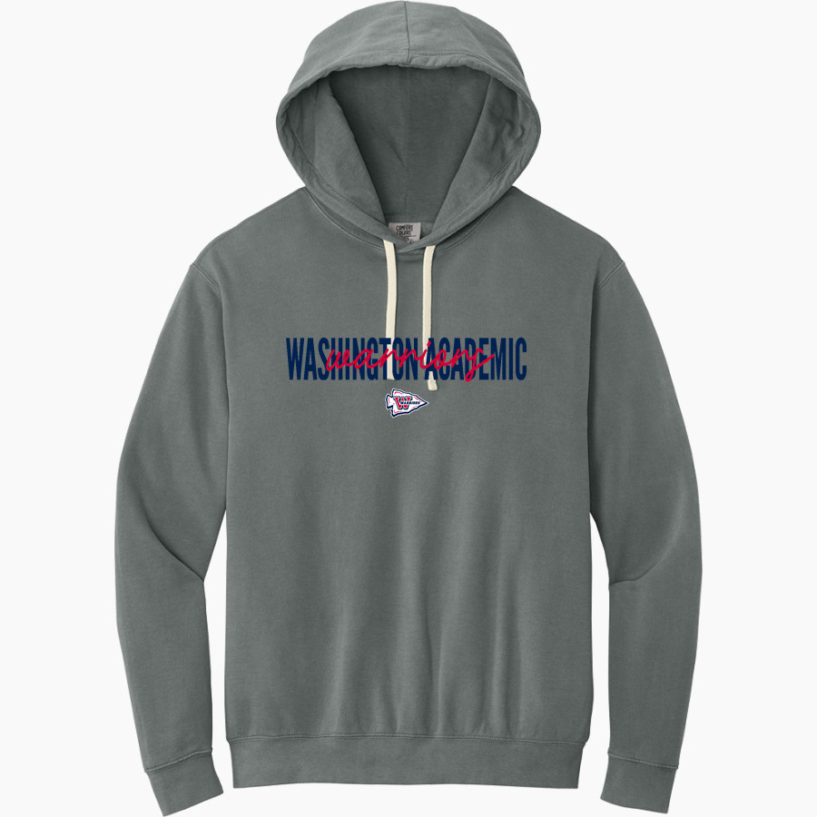 Washington Academic Warriors <span class="pdp-name-mascot">Washington Academic Warriors</span> Comfort Colors Adult Lightweight Hooded Sweatshirt