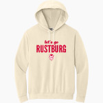 RUSTBURG HIGH SCHOOL RED DEVILS <span class="pdp-name-mascot">RUSTBURG RED DEVILS</span> Comfort Colors Adult Lightweight Hooded Sweatshirt Front Thumbnail
