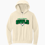 MARY M KNIGHT HIGH SCHOOL OWLS <span class="pdp-name-mascot">MARY M KNIGHT OWLS</span> Comfort Colors Adult Lightweight Hooded Sweatshirt Front Thumbnail