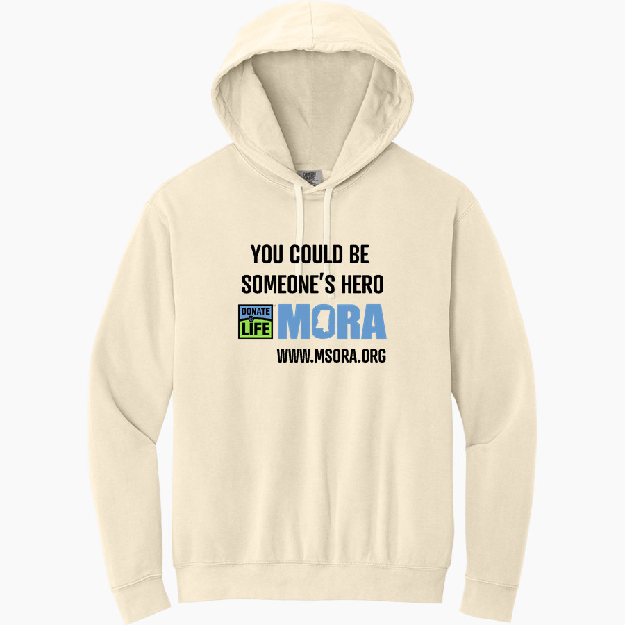 Mississippi Organ Recovery Mississippi Organ Re <span class="pdp-name-mascot">Mississippi Organ Recovery</span> Comfort Colors Adult Lightweight Hooded Sweatshirt