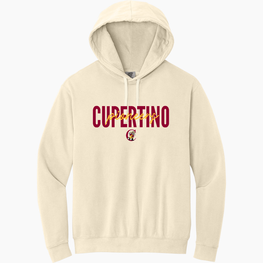 Cupertino High School Pioneers <span class="pdp-name-mascot">Cupertino High School Pioneers</span> Comfort Colors Adult Lightweight Hooded Sweatshirt
