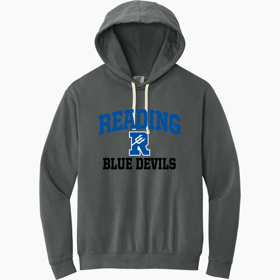 READING SENIOR HIGH SCHOOL BLUE DEVILS <span class="pdp-name-mascot">READING BLUE DEVILS</span> Comfort Colors Adult Lightweight Hooded Sweatshirt