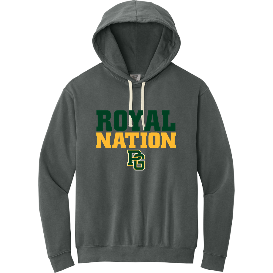 PRINCE GEORGE HIGH SCHOOL ROYALS <span class="pdp-name-mascot">PRINCE GEORGE ROYALS</span> Comfort Colors Adult Lightweight Hooded Sweatshirt