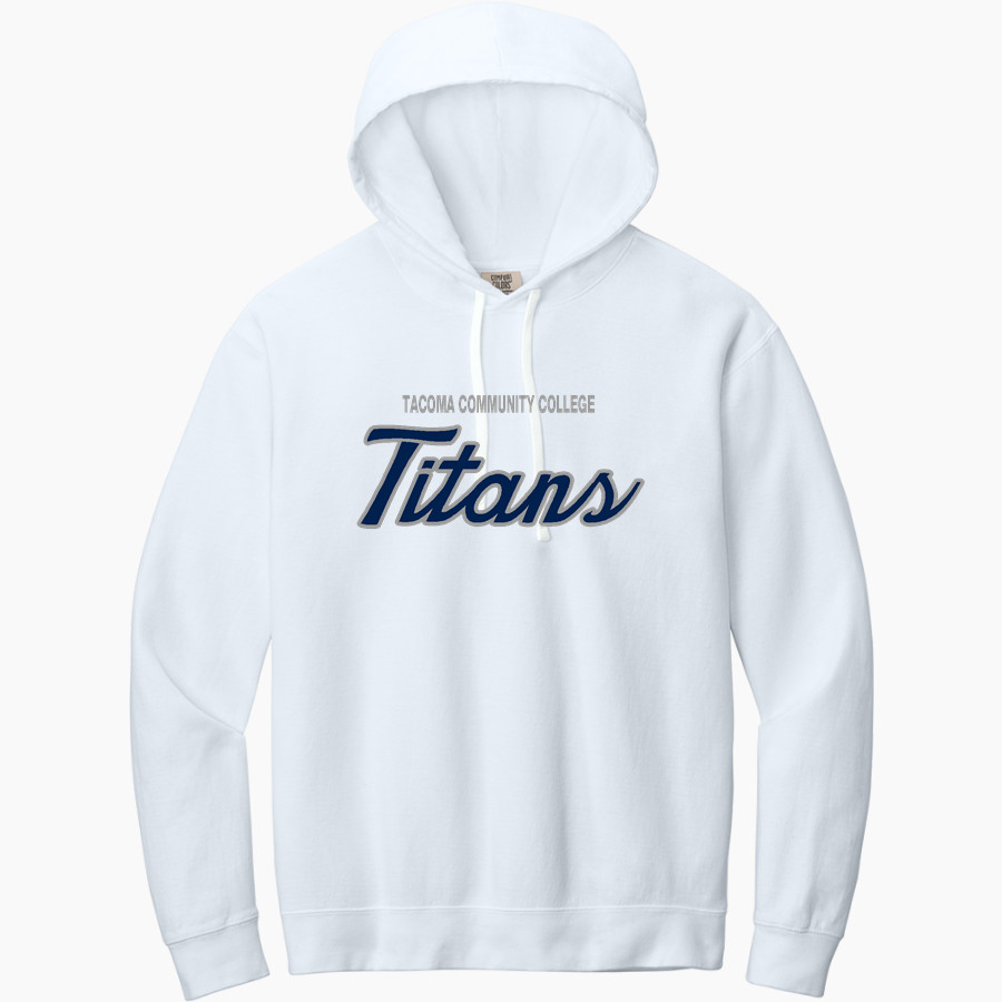 Tacoma Community College Titans <span class="pdp-name-mascot">Tacoma Community College Titans</span> Comfort Colors Adult Lightweight Hooded Sweatshirt