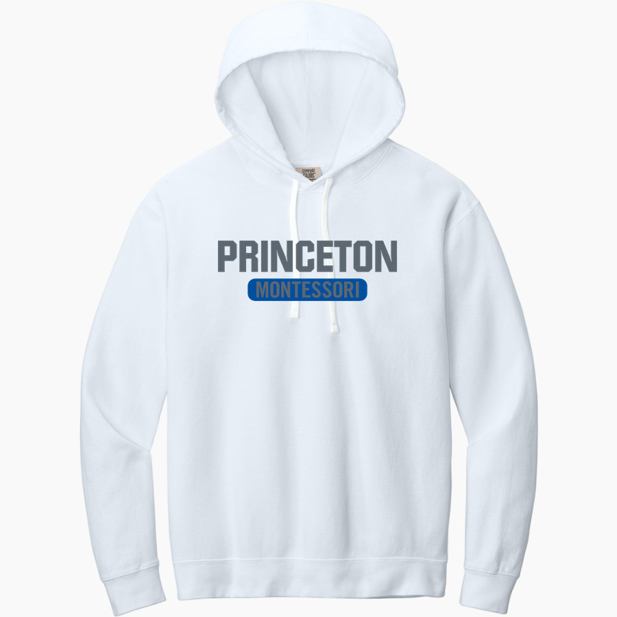 Princeton Montessori School <span class="pdp-name-mascot">Princeton Montessori Deer</span> Comfort Colors Adult Lightweight Hooded Sweatshirt