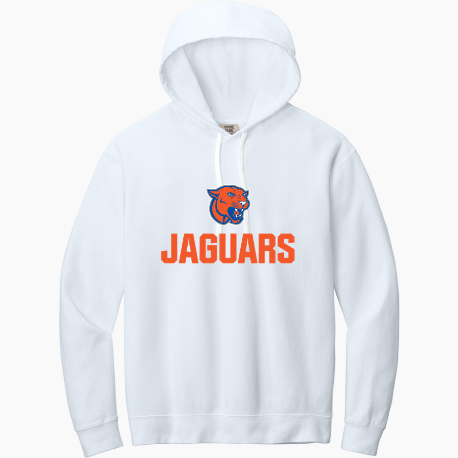 Quantum Jaguars <span class="pdp-name-mascot">Quantum High School Jaguars</span> Comfort Colors Adult Lightweight Hooded Sweatshirt