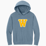 Westover Wildcats <span class="pdp-name-mascot">Westover School Wildcats</span> Comfort Colors Youth Lightweight Hooded Sweatshirt Front Thumbnail