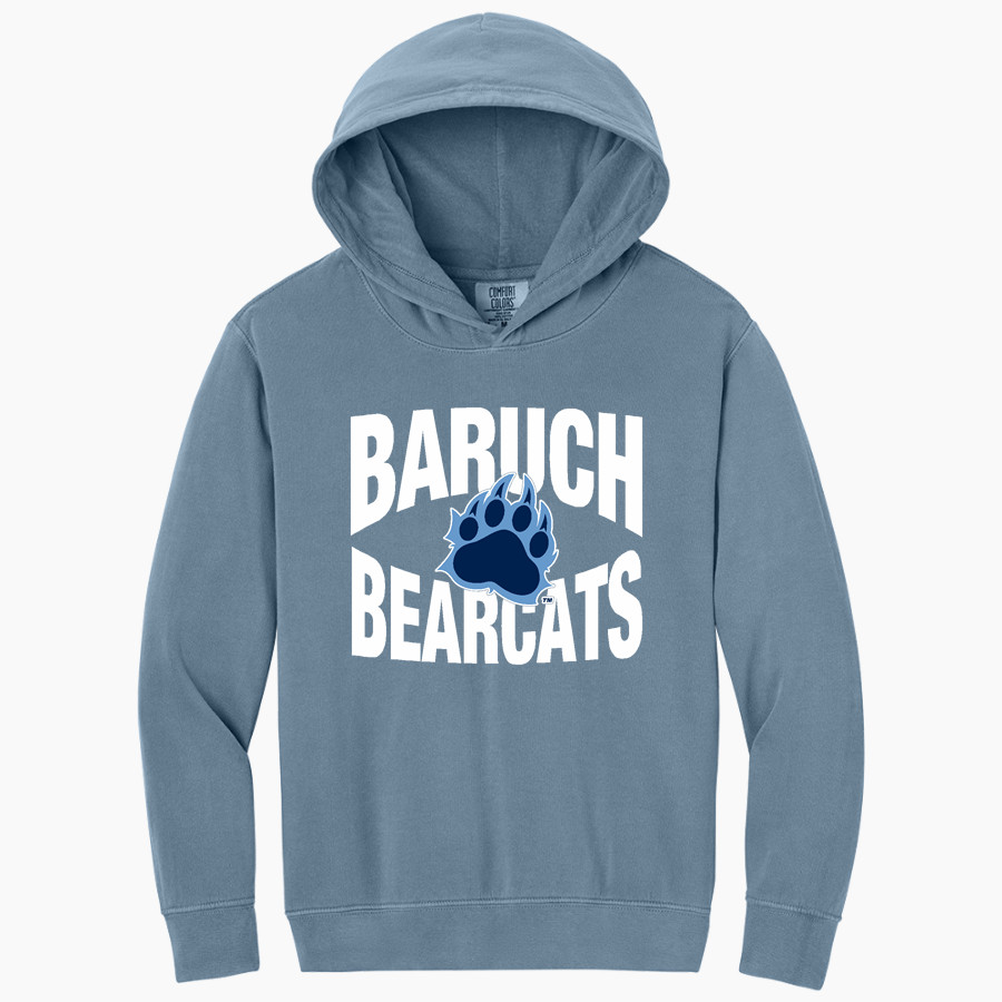 Baruch Bearcats <span class="pdp-name-mascot">Baruch Bearcats</span> Comfort Colors Youth Lightweight Hooded Sweatshirt