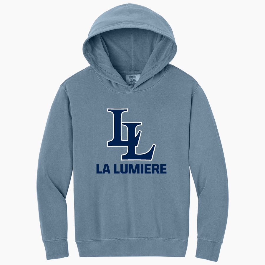 La Lumiere School Lakers Online Store Comfort Colors Youth Lightweight Hooded Sweatshirt