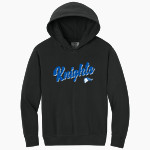 ROCKY BAYOU CHRISTIAN SCHOOL KNIGHTS Comfort Colors Youth Lightweight Hooded Sweatshirt Front Thumbnail
