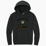 Potsdam Police Deptartment Police <span class="pdp-name-mascot">Potsdam Police Deptartment Police</span> Comfort Colors Youth Lightweight Hooded Sweatshirt Front Thumbnail