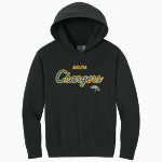 AGOURA HIGH SCHOOL CHARGERS Comfort Colors Youth Lightweight Hooded Sweatshirt Front Thumbnail
