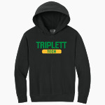 Triplett Tech <span class="pdp-name-mascot">Triplett Business and Technical Institute</span> Comfort Colors Youth Lightweight Hooded Sweatshirt Front Thumbnail