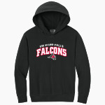 UW River Falls Falcons <span class="pdp-name-mascot">UW River Falls Falcons</span> Comfort Colors Youth Lightweight Hooded Sweatshirt Front Thumbnail