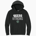 Adirondack 46ers Hockey 46ers <span class="pdp-name-mascot">Adirondack 46ers Hockey 46ers</span> Comfort Colors Youth Lightweight Hooded Sweatshirt Front Thumbnail