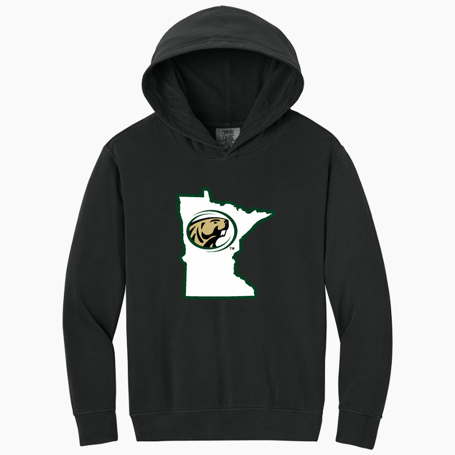 Bemidji State Athletics <span class="pdp-name-mascot">Bemidji State Beavers</span> Comfort Colors Youth Lightweight Hooded Sweatshirt