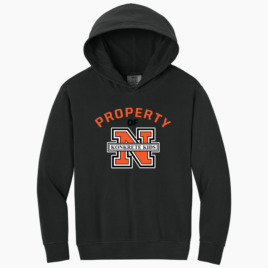 Northampton Konkrete Kids <span class="pdp-name-mascot">Northampton Area Middle School Konkrete Kids</span> Comfort Colors Youth Lightweight Hooded Sweatshirt
