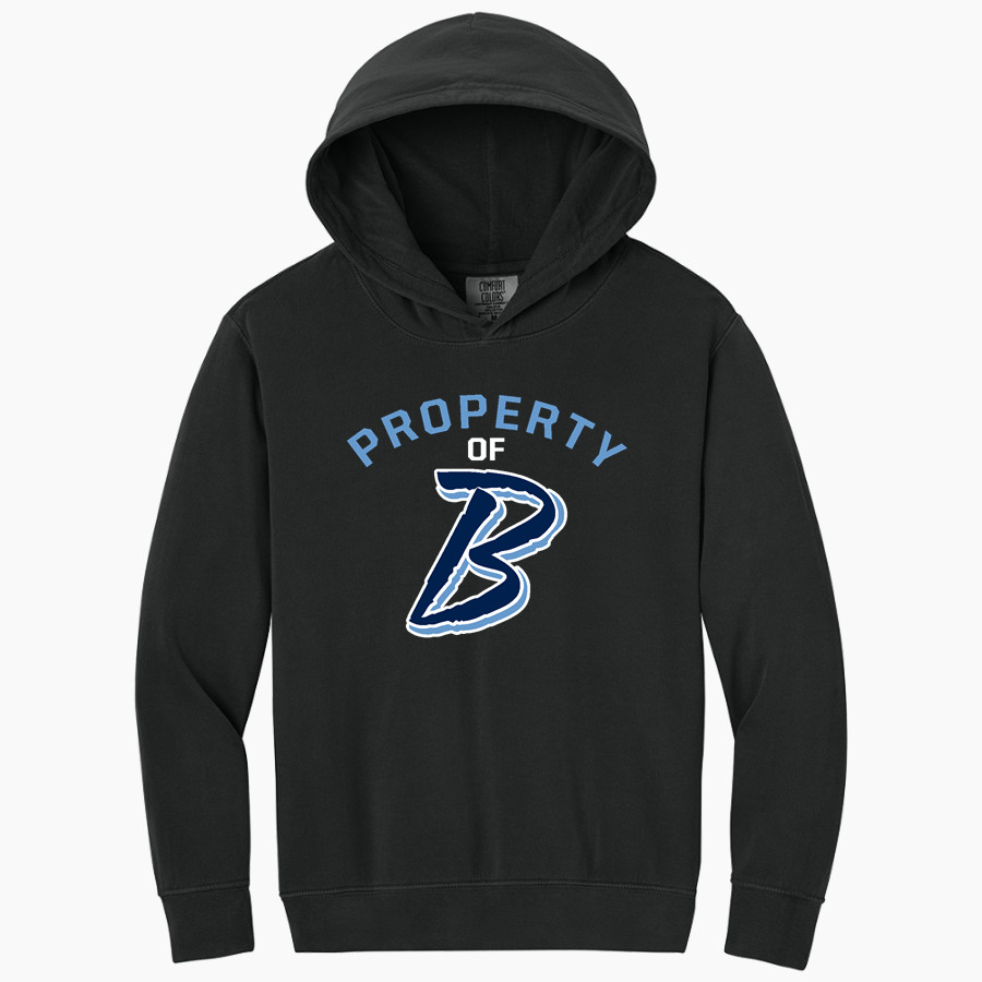 BARTLESVILLE HIGH SCHOOL BRUINS Comfort Colors Youth Lightweight Hooded Sweatshirt