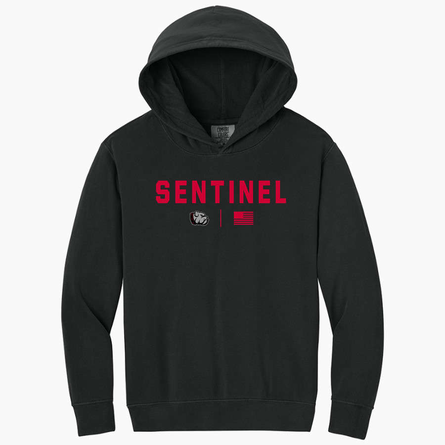 SENTINEL HIGH SCHOOL BULLDOGS <span class="pdp-name-mascot">SENTINEL BULLDOGS</span> Comfort Colors Youth Lightweight Hooded Sweatshirt
