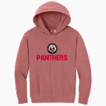 Plumstead Christian Panthers Comfort Colors Youth Lightweight Hooded Sweatshirt Front Thumbnail
