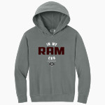 HOLT HIGH SCHOOL RAMS Comfort Colors Youth Lightweight Hooded Sweatshirt Front Thumbnail