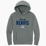 REAVIS HIGH SCHOOL RAMS Comfort Colors Youth Lightweight Hooded Sweatshirt Front Thumbnail