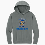 Highview Hawks <span class="pdp-name-mascot">Highview Elementary School Hawks</span> Comfort Colors Youth Lightweight Hooded Sweatshirt Front Thumbnail