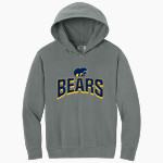 Cabin Branch Bears Comfort Colors Youth Lightweight Hooded Sweatshirt Front Thumbnail