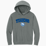 Crow Tigers Comfort Colors Youth Lightweight Hooded Sweatshirt Front Thumbnail