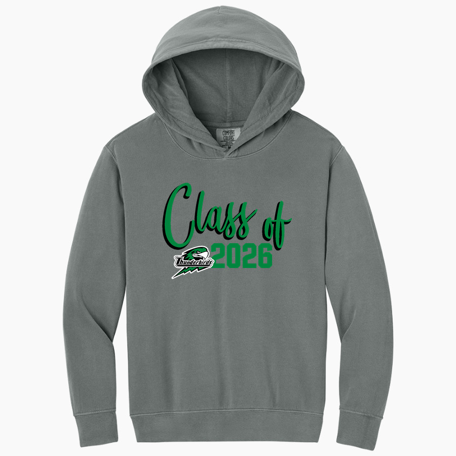 North Central Thunderbirds <span class="pdp-name-mascot">North Central Thunderbirds</span> Comfort Colors Youth Lightweight Hooded Sweatshirt