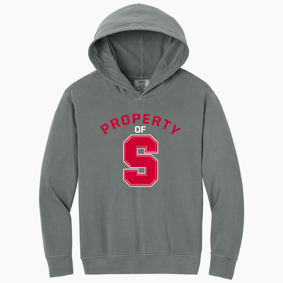 Stonybrook Red Storm <span class="pdp-name-mascot">Stonybrook Middle and Intermediate School Red Storm</span> Comfort Colors Youth Lightweight Hooded Sweatshirt