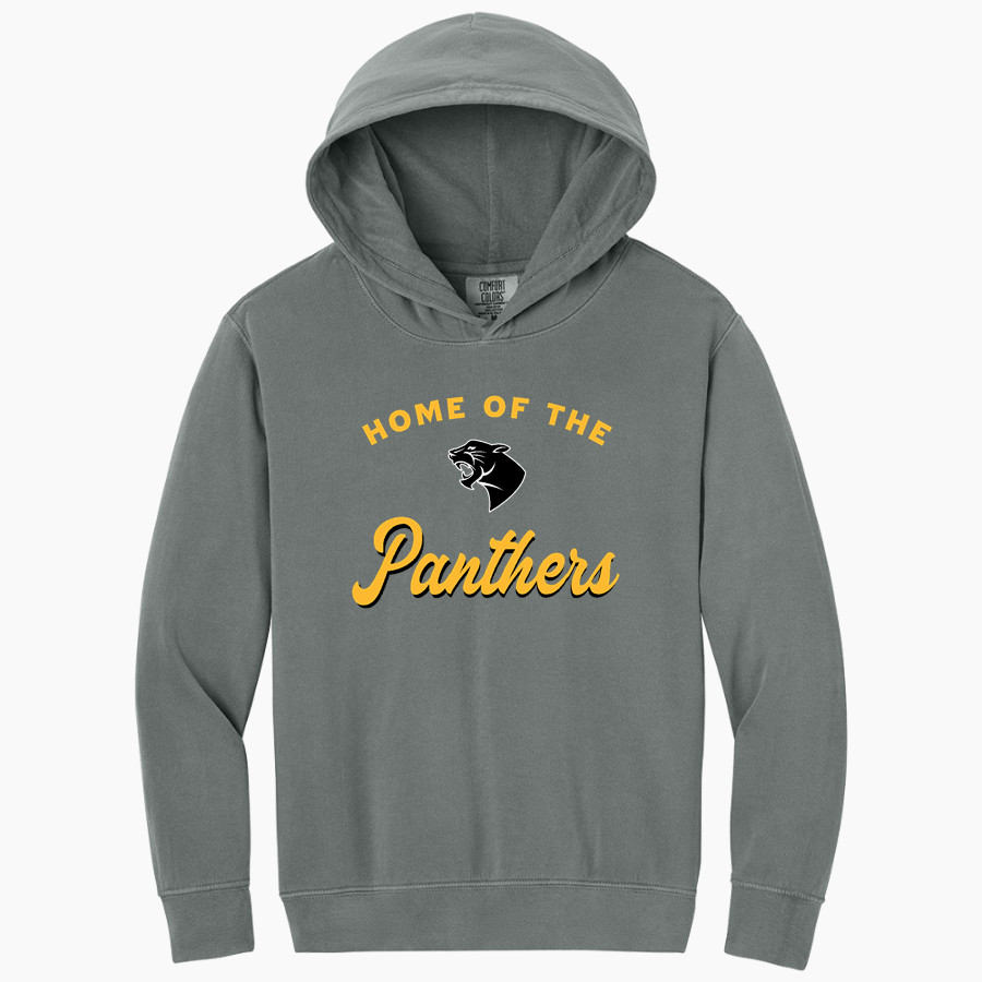 Hyde Park Panthers Comfort Colors Youth Lightweight Hooded Sweatshirt