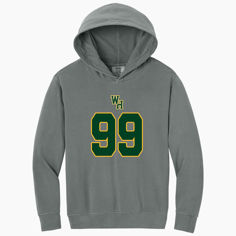 Western Hills Cougars Comfort Colors Youth Lightweight Hooded Sweatshirt