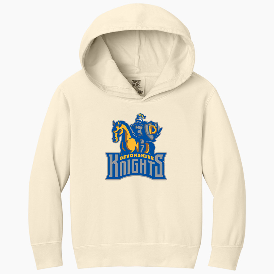 Devonshire Knights <span class="pdp-name-mascot">Devonshire Knights</span> Comfort Colors Youth Lightweight Hooded Sweatshirt