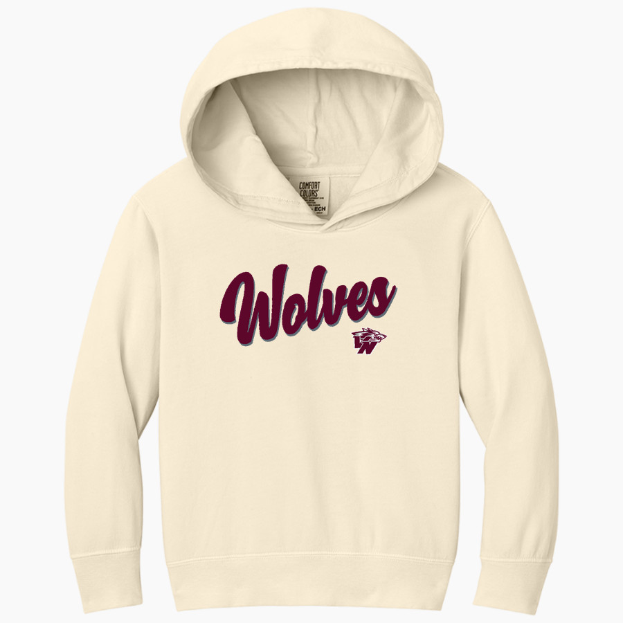 VAN NUYS HIGH SCHOOL WOLVES <span class="pdp-name-mascot">VAN NUYS WOLVES</span> Comfort Colors Youth Lightweight Hooded Sweatshirt