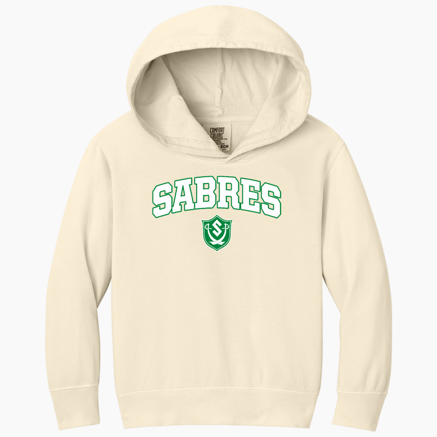 Schalmont Sabres Comfort Colors Youth Lightweight Hooded Sweatshirt