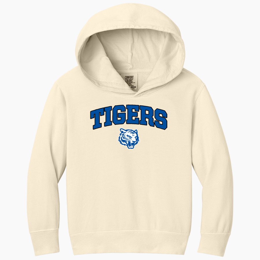 Crow Tigers Comfort Colors Youth Lightweight Hooded Sweatshirt