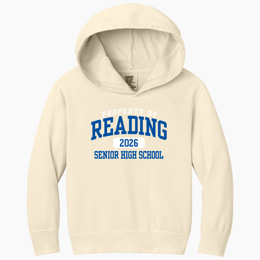 READING SENIOR HIGH SCHOOL BLUE DEVILS <span class="pdp-name-mascot">READING BLUE DEVILS</span> Comfort Colors Youth Lightweight Hooded Sweatshirt