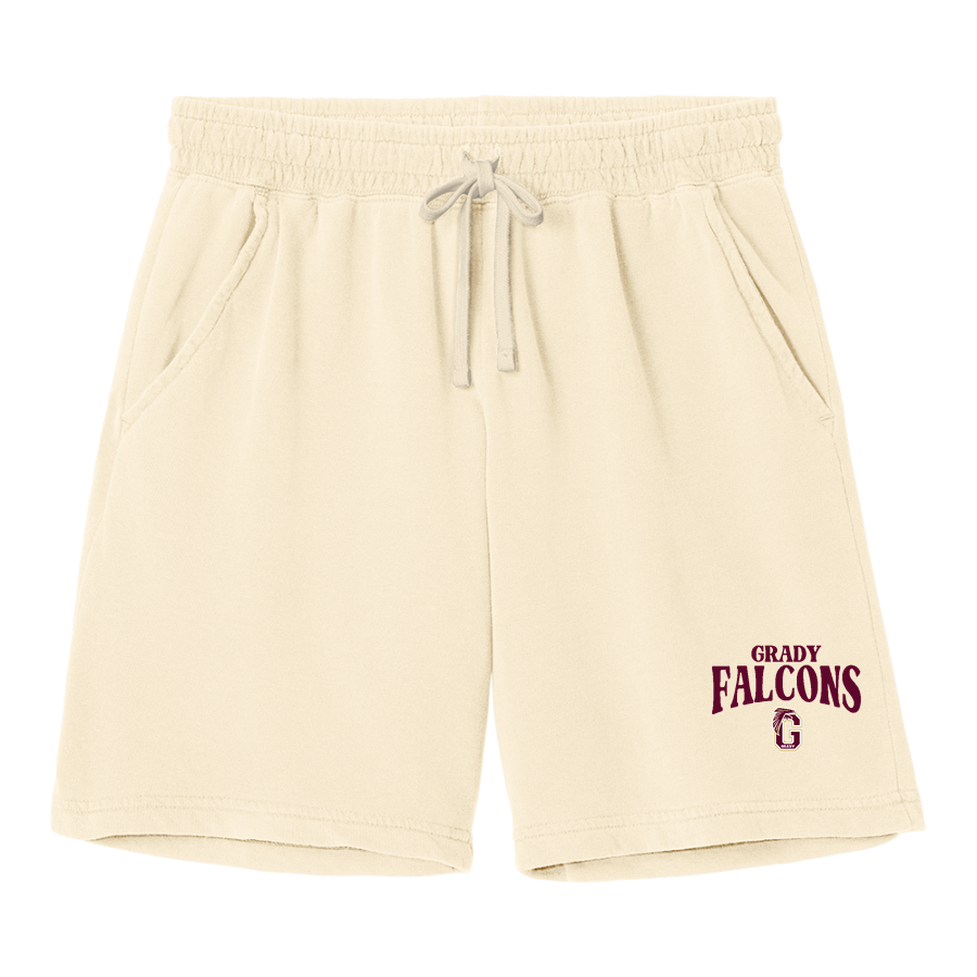 WM E GRADY VOC TECH SCHOOL FALCONS <span class="pdp-name-mascot">GRADY HIGH SCHOOL FALCONS</span> Comfort Colors Adult Lightweight Sweatshort