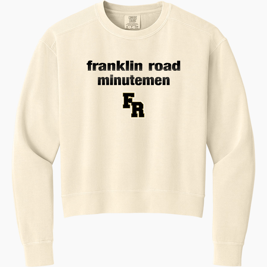 Franklin Road Christian School Minutemen <span class="pdp-name-mascot">Franklin Road Christian School</span> Comfort Colors Women's Mid-Length Crewneck Sweatshirt