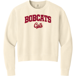 Jones College Bobcats The Official Online Store <span class="pdp-name-mascot">Jones College Bobcats</span> Comfort Colors Women's Mid-Length Crewneck Sweatshirt Front Thumbnail
