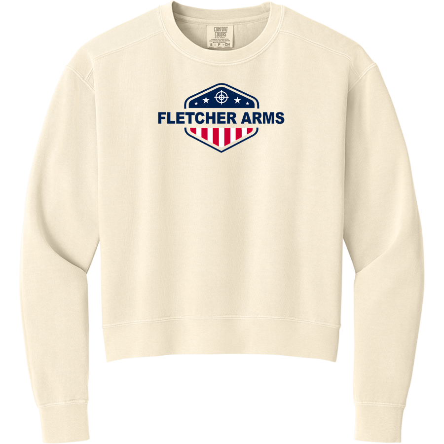 FLETCHER ARMS FLETCHER ARMS <span class="pdp-name-mascot">FLETCHER ARMS</span> Comfort Colors Women's Mid-Length Crewneck Sweatshirt