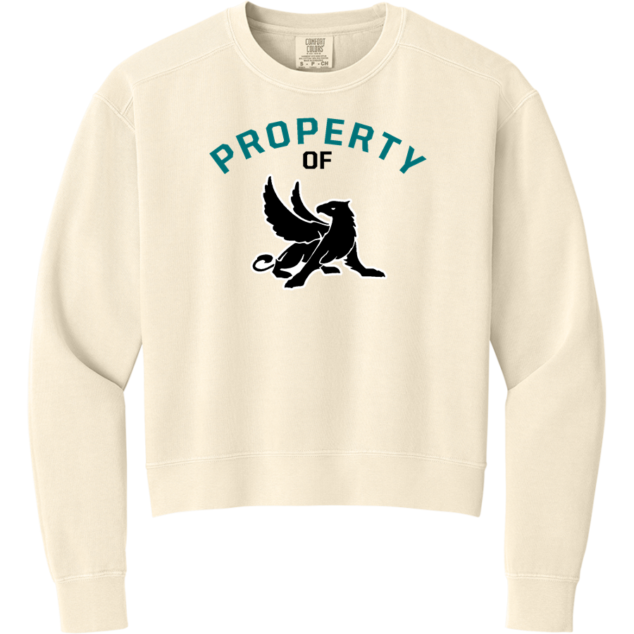 ACADEMY AT PALUMBO HIGH SCHOOL GRIFFINS <span class="pdp-name-mascot">PALUMBO GRIFFINS</span> Comfort Colors Women's Mid-Length Crewneck Sweatshirt