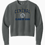 CENTRAL CHRISTIAN SCHOOL SAINTS <span class="pdp-name-mascot">CENTRAL SAINTS</span> Comfort Colors Women's Mid-Length Crewneck Sweatshirt Front Thumbnail
