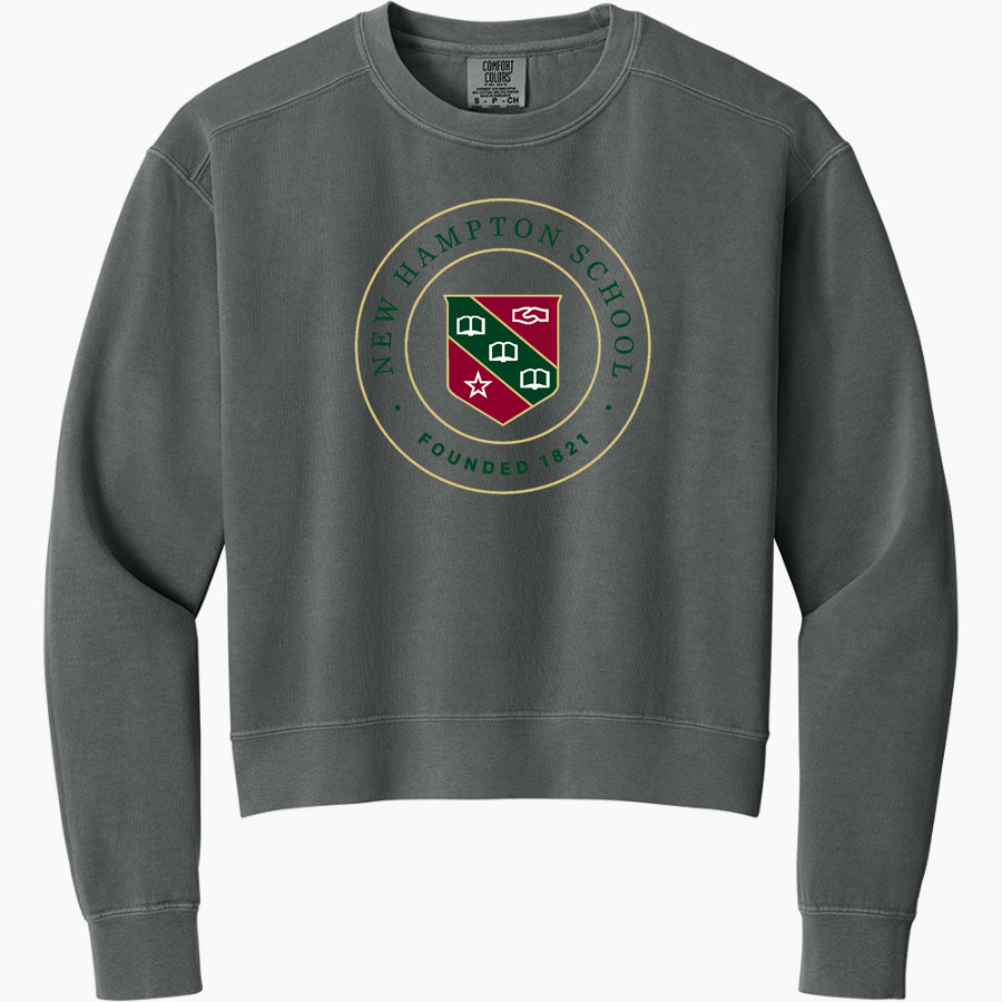 NEW HAMPTON HUSKIES <span class="pdp-name-mascot">NEW HAMPTON SCHOOL HUSKIES</span> Comfort Colors Women's Mid-Length Crewneck Sweatshirt