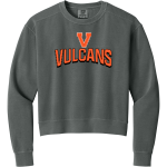 VASSAR HIGH SCHOOL VULCANS <span class="pdp-name-mascot">VASSAR VULCANS</span> Comfort Colors Women's Mid-Length Crewneck Sweatshirt Front Thumbnail