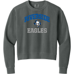 Riverside Eagles <span class="pdp-name-mascot">Riverside Middle School Eagles</span> Comfort Colors Women's Mid-Length Crewneck Sweatshirt Front Thumbnail